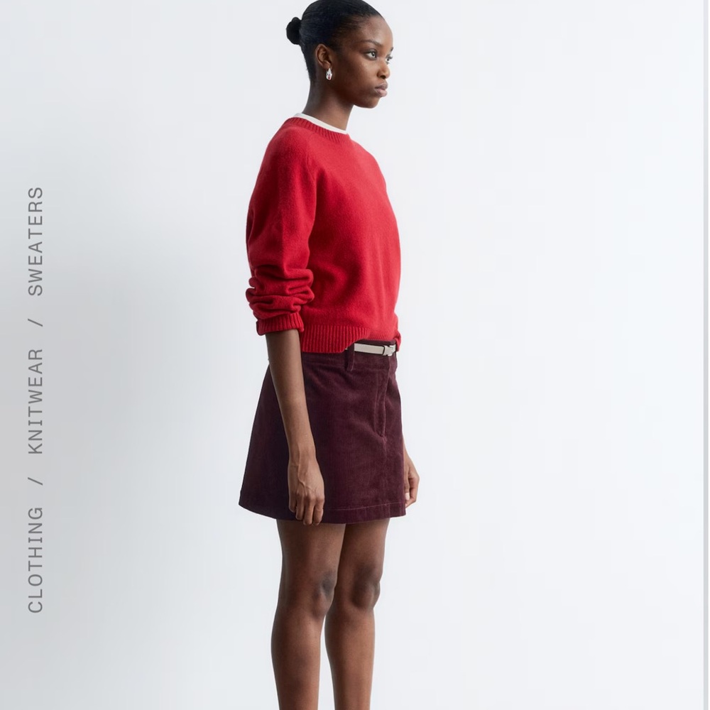Chic Red Sweater Mini for Women